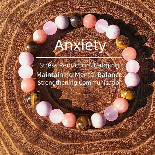 Natural Stone And Crystal Bracelet